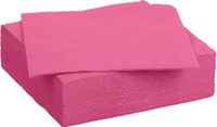 Color Party diner/feest servetten - 30x - fuchsia roze - 38 x 38 cm - papier - 3-laags