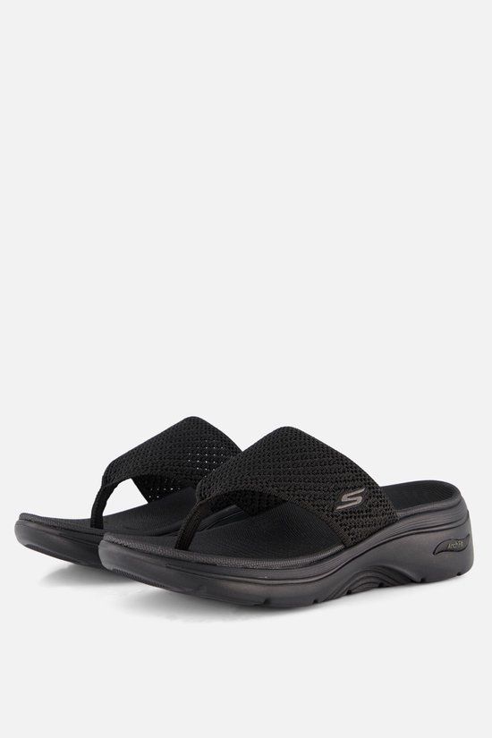 Skechers Go Walk Arch Fit 2.0 Slippers Dames Zwart