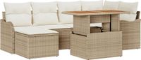 vidaXL Tuinbank Set Beige en Crèmekleurig