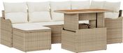vidaXL Tuinbank Set Beige en Crèmekleurig