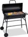 Markenlos XXL Houtskool Barbecue met Deksel - Verstelbare Ventilatie, Ideaal voor Tuin & Terras, Zwart