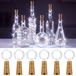 Guirlande LED, set van 6, 2 meter lang, 20 LED's, blanc froid, fonctionne avec pile
