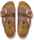 Birkenstock Arizona Big Buckle Nubuck Leather Pepper Narrow Women's Size 39 Bordo Slides