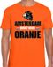 Bellatio Decorations Oranje supporter t-shirt voor heren - Amsterdam brult voor oranje - Nederland supporter - EK/ WK shirt / outfit L