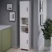 [en.casa] Kolomkast Rautrina 180x35x30 cm wit