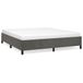vidaXL Cadre de lit sans matelas, gris foncé, 180x200 cm, velours
