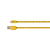 Schwaiger WKL10 511 Lightning Sync & oplaadkabel 1,2 m Zwart, Geel