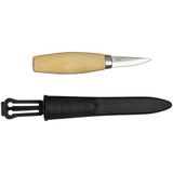 Morakniv Gereedschap snijmes geolied berkenhouten handvat 3-laags Totale lengte: 17,0 cm mes, grijs, M