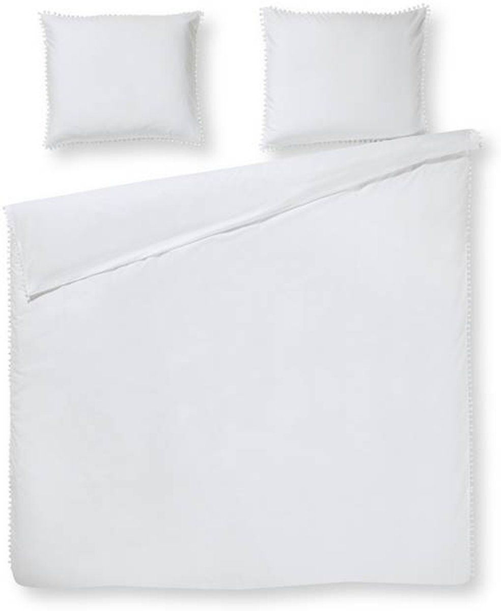 Papillon Brisbane Dekbedovertrek - Eenpersoons - 140 x 200/220 - Wit