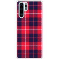 P30 Pro Tartan Rouge 2 bedrukt siliconen hoesje