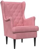 vidaXL - Fauteuil - Roze - Fluweel