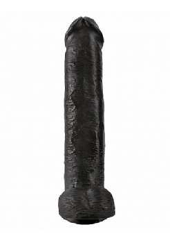 Pipedream King Cock 15 Inch Dildo with Balls - Black