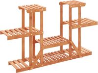 vidaXL Plantenstandaard 110x25x73 cm massief vurenhout