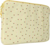 imoshion Design Laptop Sleeve met vak - Laptop Hoes geschikt voor 13 / 13.3 / 13.6 / 14 / 14.2 inch - Garden Stripes