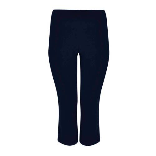 Yoek cropped flared broek donkerblauw - blauw