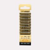 R03 (AAA) Carbon Zink Batterijen 1,5 V - 12 Stuks