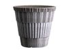 Bergs Potter Cache-pot Atlas raw avec soucoupe Gris, Ø16 cm