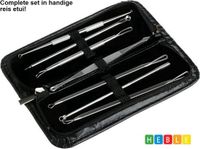 Heble® 2 x Professionele 7 Delige Mee-eters & Acne Verwijderen Set