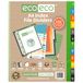 eco-eco A4 50% Gerecycleerde Set 12 Brede Index Bestandsverdelers