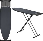 SensaHome Strijkplank – Inklapbare Strijktafel met Stoomunithouder – 125×45cm – Denim Black