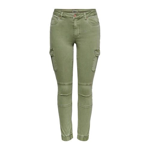 ONLY Skinny Cargobroek - Groen - Heren