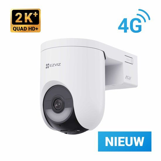 EZVIZ HB8 Lite 4G+Wifi Turret IP-beveiligingscamera Buiten 2560 x 1440 Pixels Wit