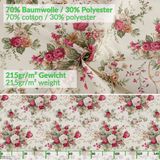 ANRO Tafelkleed Rozen Ovaal 180x140cm
