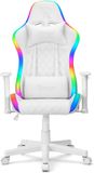 Ranqer Halo Gamestoel RGB / LED - Gaming Chair - RGB verlichting - Gaming Stoel met licht - Wit