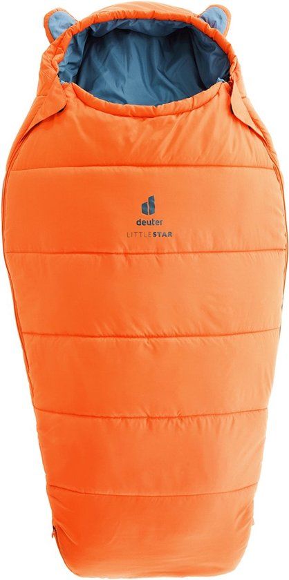 Deuter Little Star kinderslaapzak - saffron/slate-blue - 115 cm