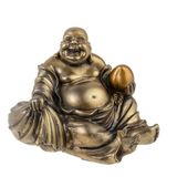 Lachineuse Lachend Boeddhabeeld, Bouddha Porte Bonheur, 10 x 8 cm