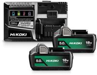 HiKOKI UC18YSL3WKZ 18V Li-ion Accu Starterset (2x 5,0Ah) + Lader