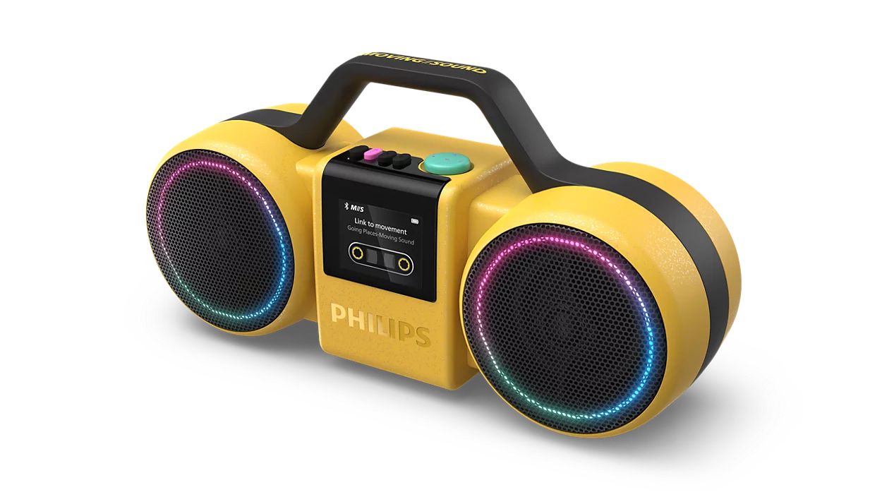 Philips The Roller TAMS60Y/00 Draadloze Stereoluidspreker Geel 60W
