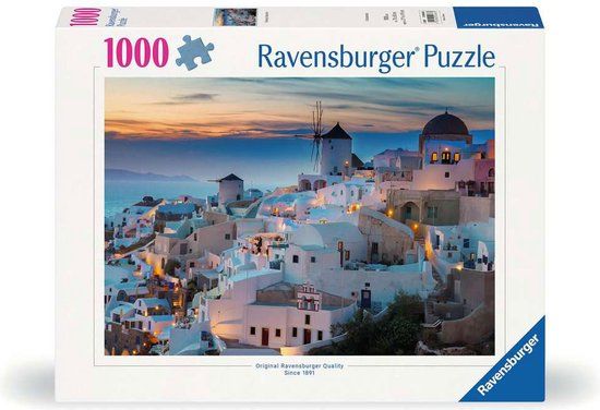 Ravensburger Puzzel Legpuzzel Santorini Avond - 1000 Stukjes Landschap