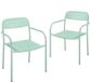 Outsunny Tuinstoelenset - Metaal - 56 x 58 x 78 cm - Groen