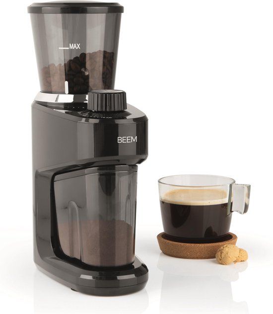 BEEM Grind-intense - Elektrische koffiemolen - 150W - Zwart