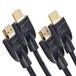 Amazon Basics 2-pack HDMI-kabel, 18Gbps high-speed, 4K@60Hz, 2160p, Ethernet ready, 1,8 m, zwart