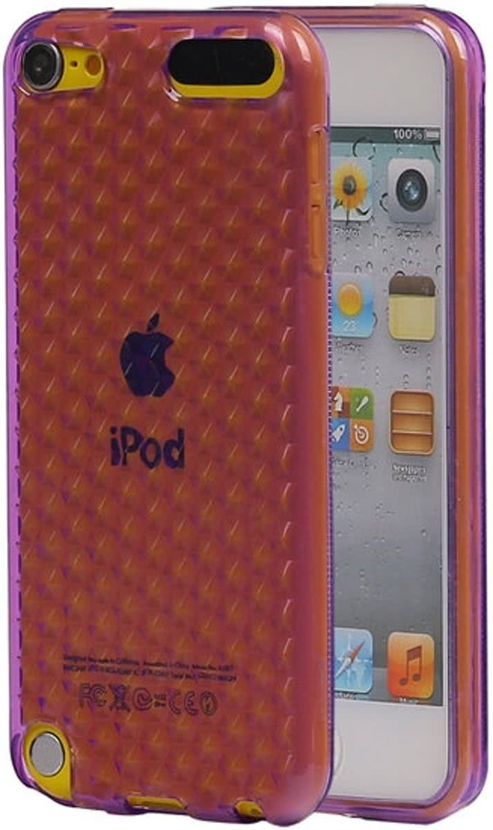 Best Cases .nl Apple iPod Touch 5 / 6 Diamant TPU back case hoesje Paars