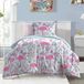 dream FACTORY Easy-Wash Super Soft Microfiber Dekbed, Roze Flamingo, Vol