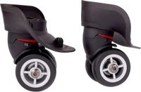 Azomor® Set de deux roues de remplacement pour bagages et chariots silencieux
