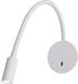 SENISE Light Prestige Lampe de lecture blanche avec bras flexible, option lumière blanc chaud, LED 3W