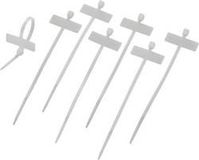 TRU COMPONENTS Kabelmarkering Markeringsvlak: 25 x 9 mm Natuur 100 stuk(s)
