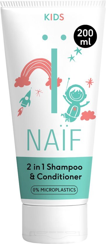 Na&#239;f - 2-in-1 Shampoo &amp; Conditioner - 200ml - Kinderen - met Natuurlijke Ingredi&#235;nten