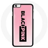 Maniacase Hoesje voor iPhone 4 Blackpink K-pop Groep Zwart Roze Logo Roze Achtergrond