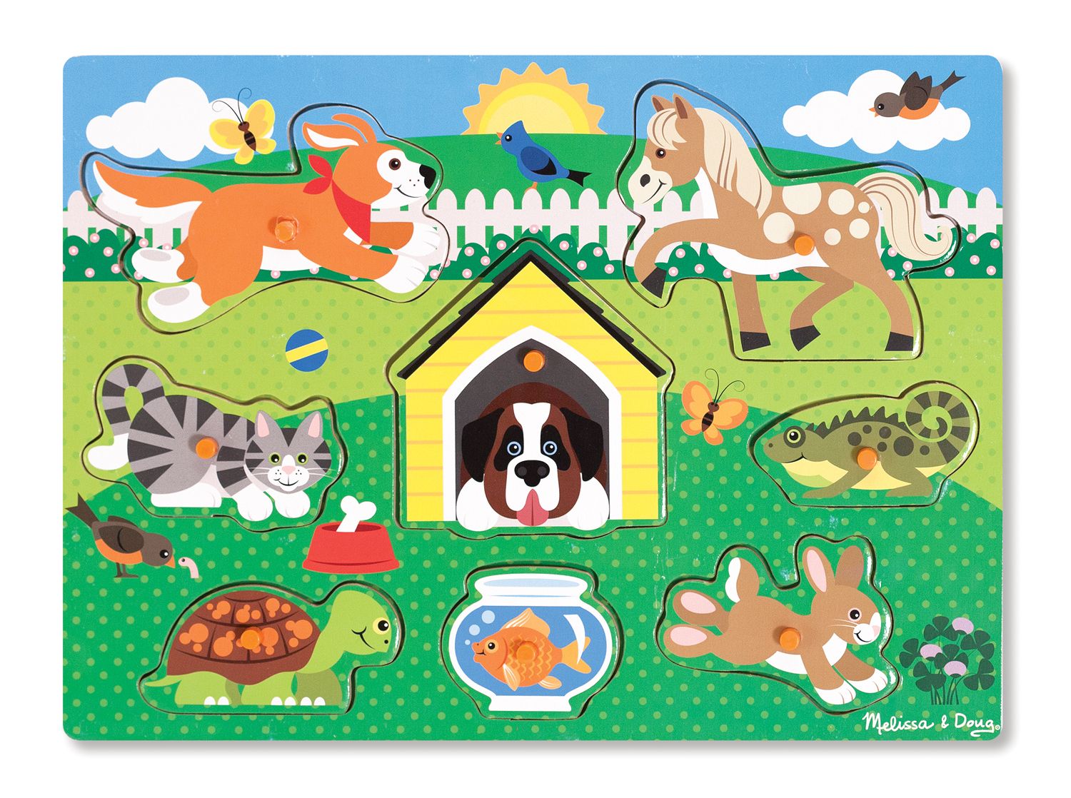 Melissa & Doug Houten Puzzel - Dieren - Unisex - Vanaf 2 Jaar