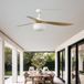 Faro Barcelona 34361-11L Outwood L plafondventilator wit/eikenhout 150 cm