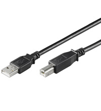 Wentronic USB AB 180 HiSpeed Black 1.8m