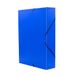 Raylu Paper Projectmap Matt A4 met 7 cm rugbreedte, stevige kartonnen map en sluiting met elastieken voor schoolprojecten of kantoor, formaat 34 x 24 cm (blauw)
