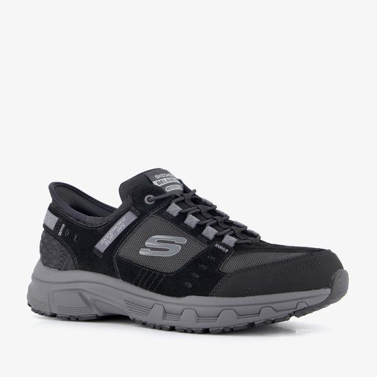 Skechers OAK CANYON - CONSISTENT WINNE Heren Wandelschoenen - Zwart / Charcoal