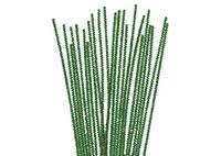 INNSPIRO Pijpenreiniger, chenille, metaal, groen, 3 mm x 30 cm, 40 stuks