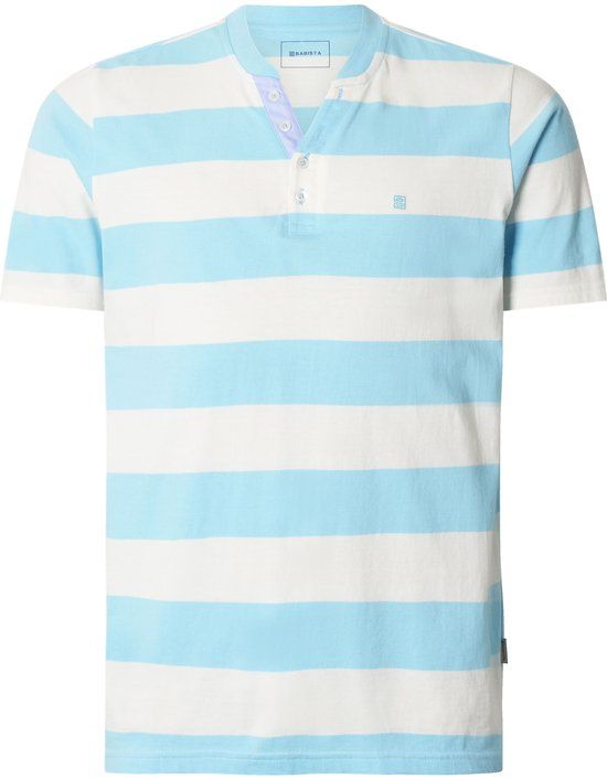 Babista heren T-shirt - 48/50 - turquoise - Plus Size